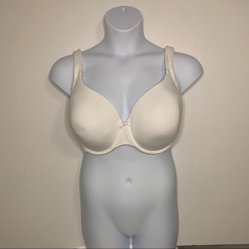 Cacique White Lightly Lined T-Shirt Bra